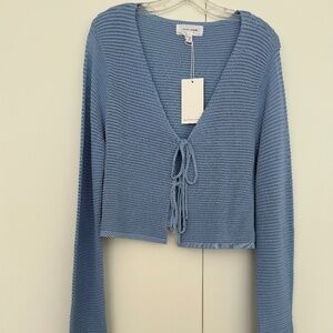 Dear John Denim Sky Blue "Monroe" Knit Sweater - Size S - NWT